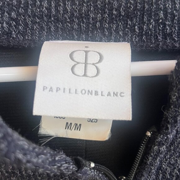 Papillon Blanc Long Sleeve Knit‎ Dress with zipper neckline - Size Medium - Picture 3 of 8